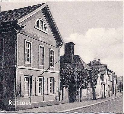 Rathaus + Haus Hay von Postkarte Denzer-Oelhoff
